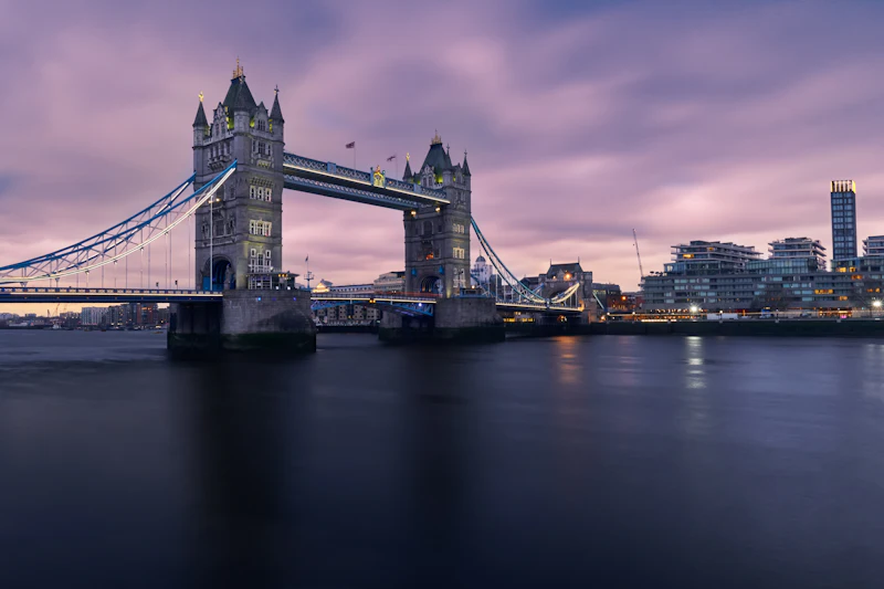 Tower Bridge, London at dusk