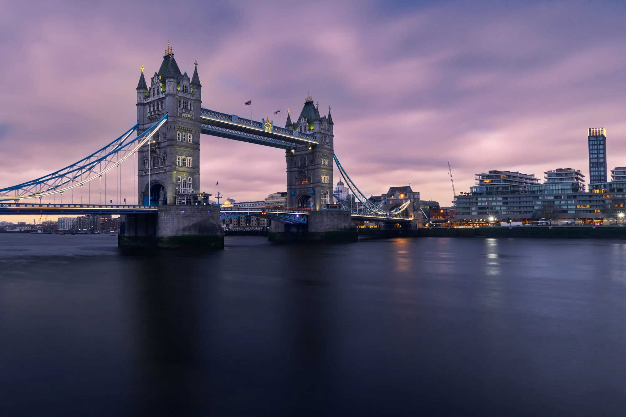 Tower Bridge, London at night