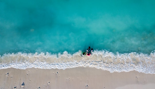 sea waves on shore in Lhaimagu Maldives