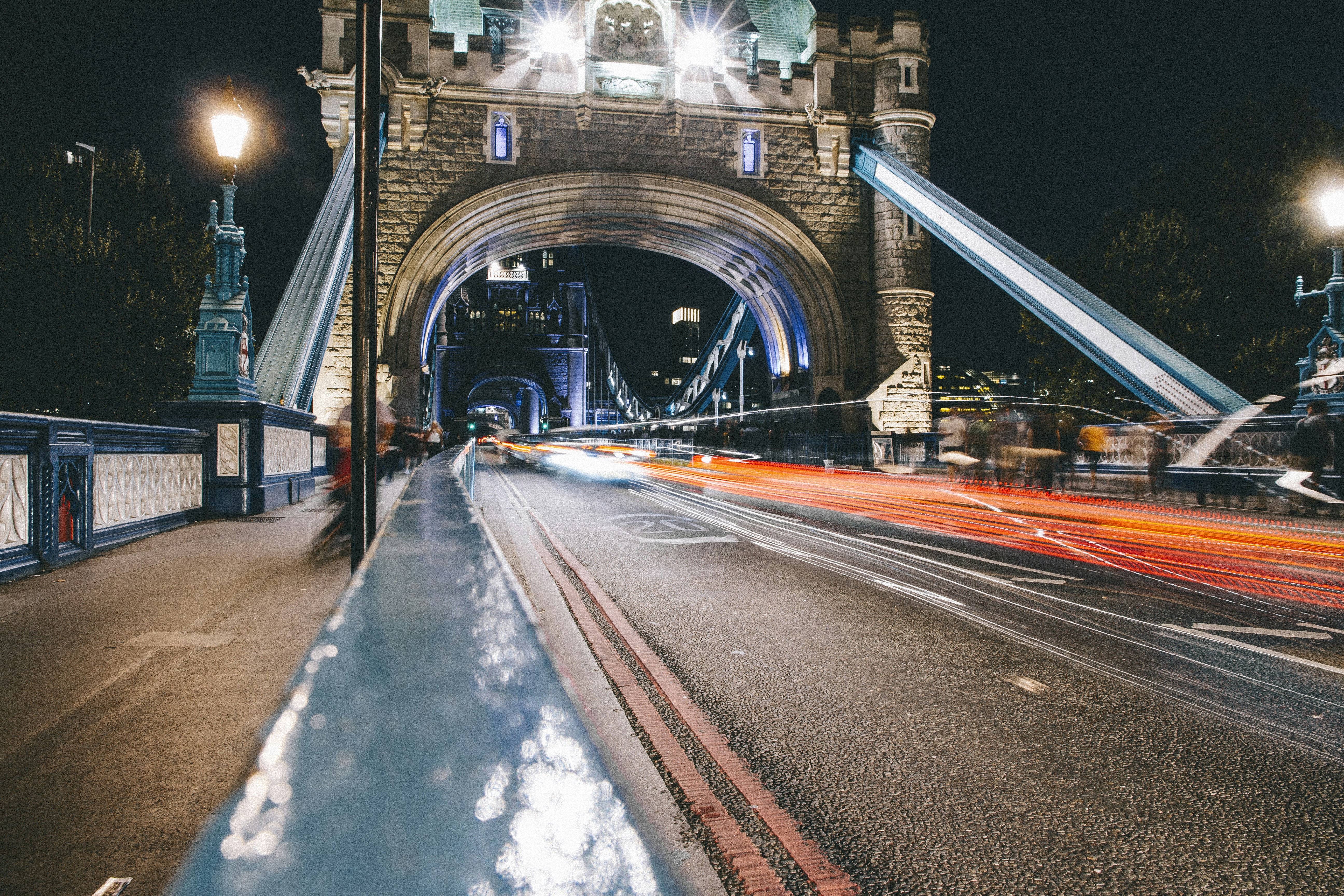 landscape photo of concrete bridge