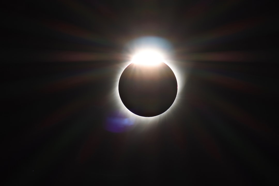 Sometimes at the end of a total solar eclipse, it is possible for a moment to see what looks like a diamond ring. This one is from the August, 2017 eclipse.
