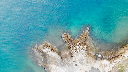 aerial photography of seashore at daytime in North Stradbroke Island Australia