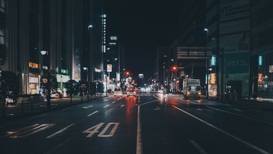 highway on city during nighttime in Shizuoka Prefecture Japan