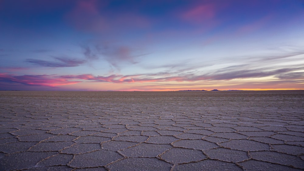 landscape photography of gray concrete ground