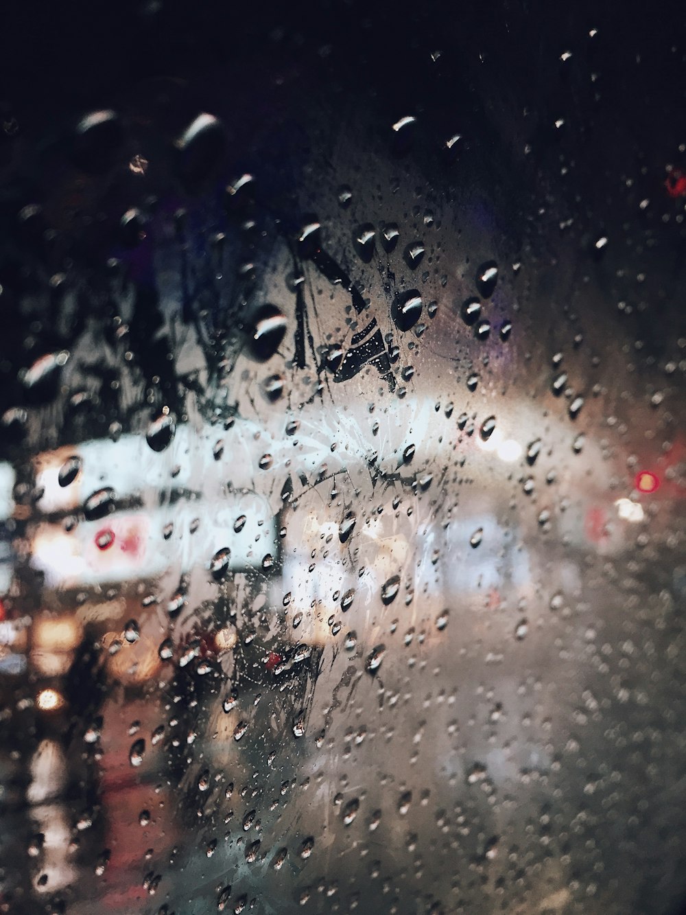 water drops on glass window