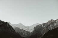snow-capped mountain against sky