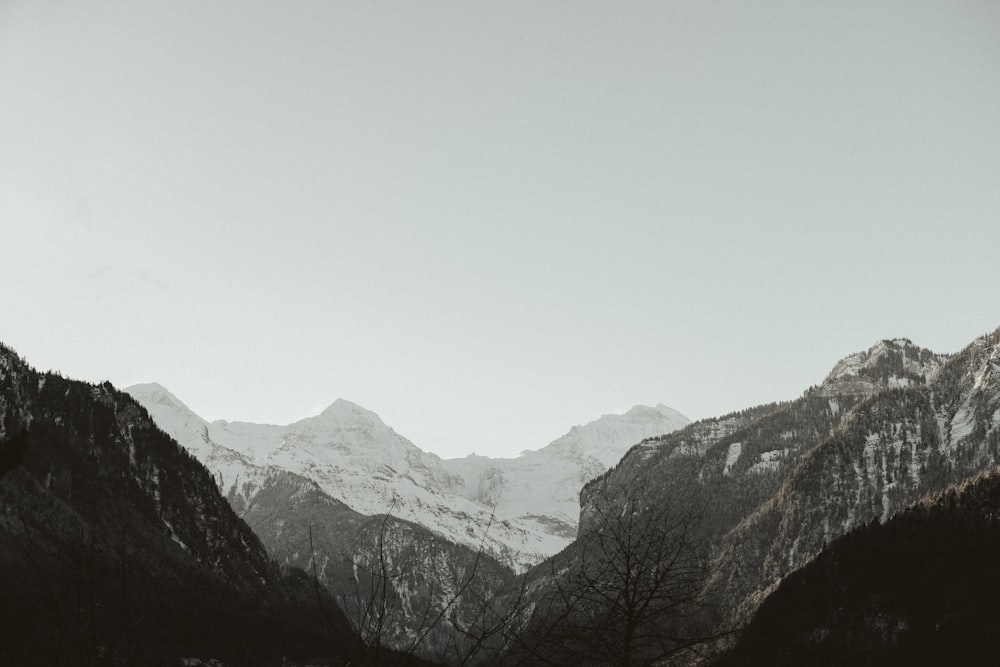 snow-capped mountain against sky