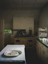 Fully equipped kitchen with vintage decor