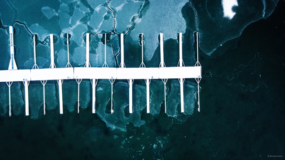 aerial photography of boat dock at daytime