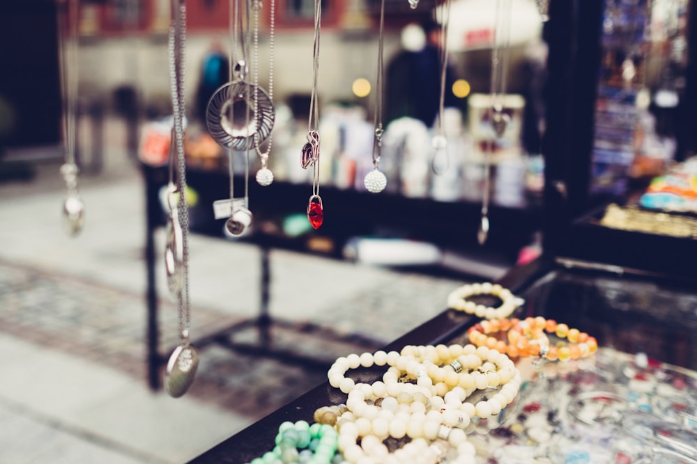 assorted-color-and-style jewelries