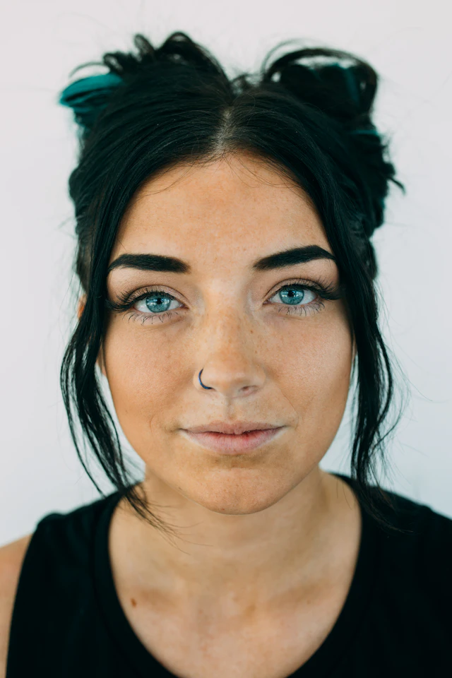 Clear, even skin tone on the face