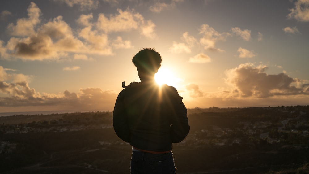 silhouette of person