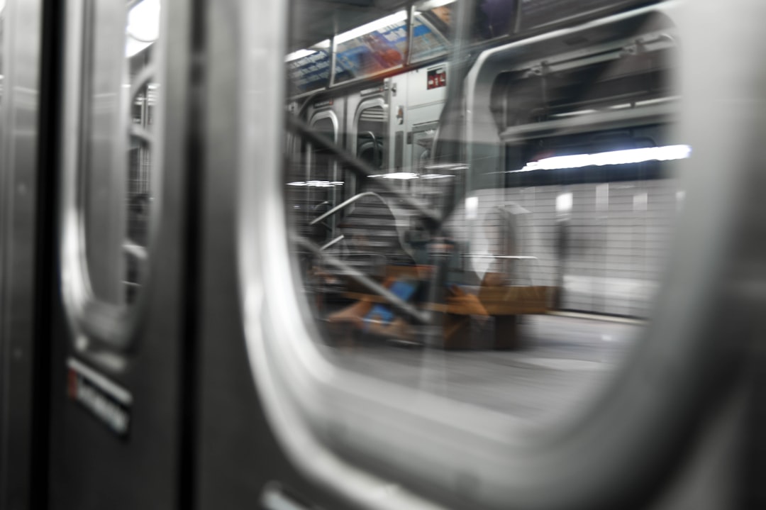 clear glass train window