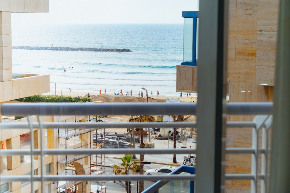 view of beach from porch during daytime