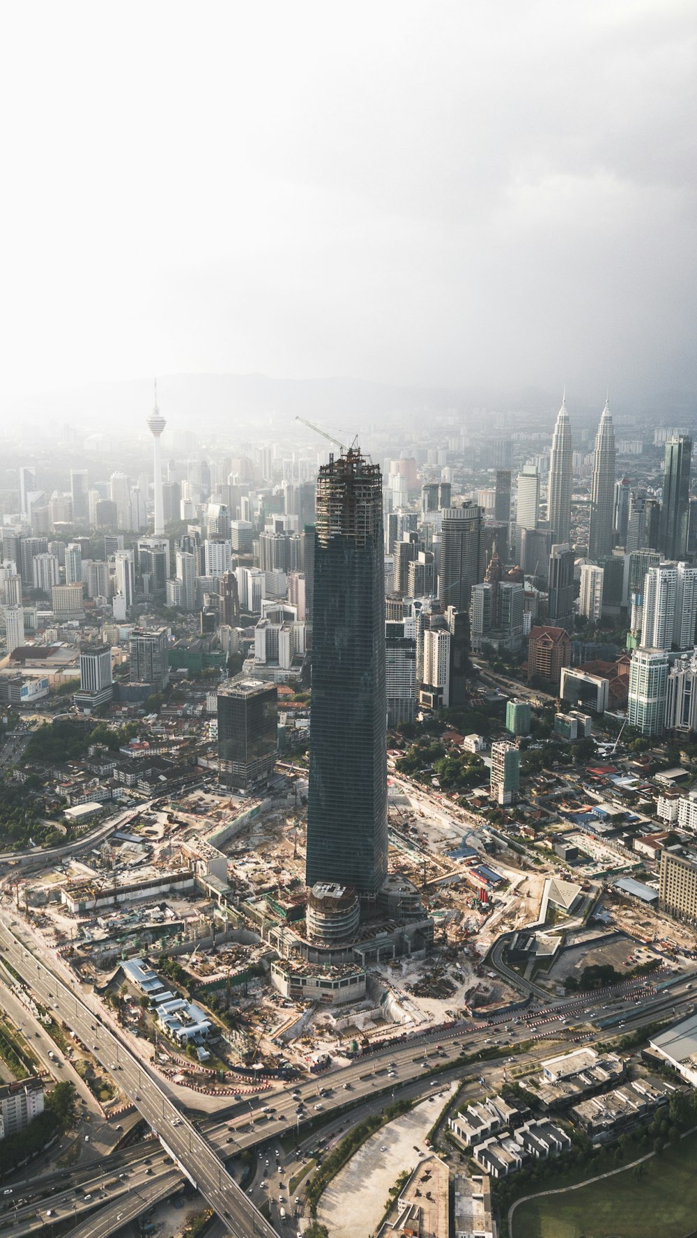 Luftaufnahme der Skyline von Malaysia