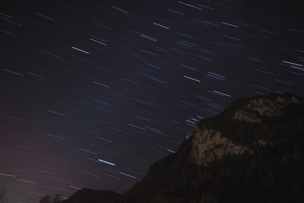 star gazing above mountain