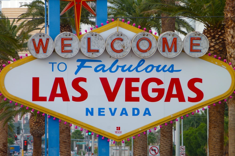 Bem-vindo à sinalização de Las Vegas Nevada