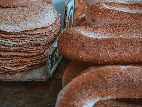 Stacks of securely packaged sesame seed bags ready for export.