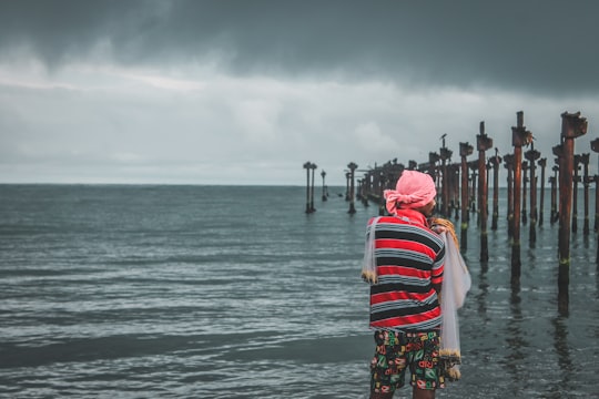 person standing beside body of water in Alappuzha India