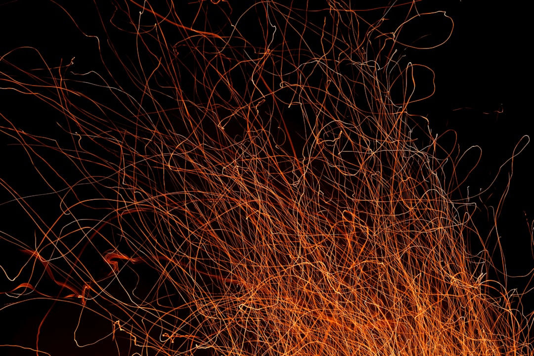 steel wool photography, Fire - one of the most fascinating things in the world. Here’s a long exposure shot of some sparks dancing in the night.