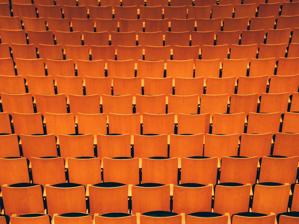 Asiento de teatro vacío