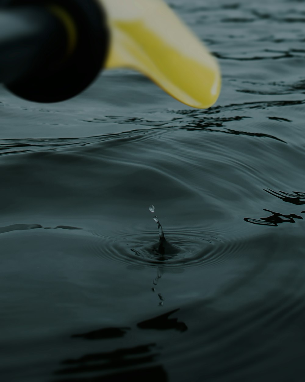 Fotografia macro di goccia d'acqua