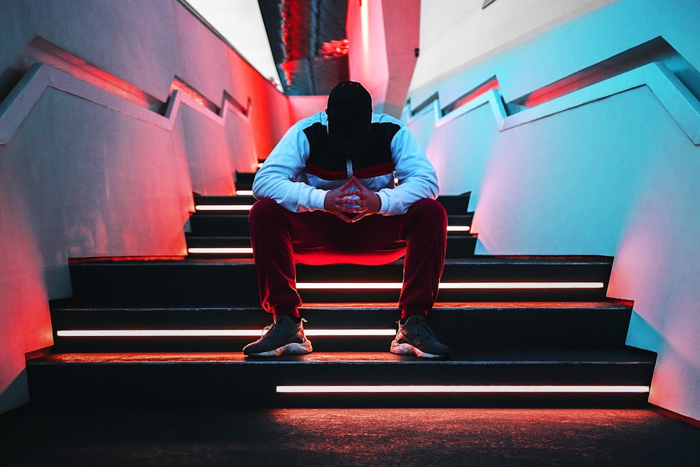 man sitting on chair