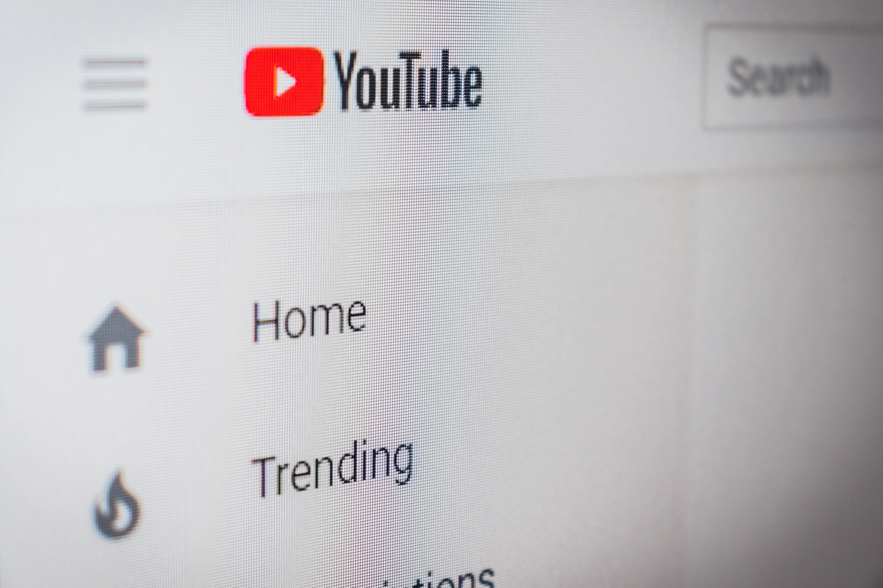 Screenshot of the YouTube app