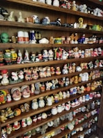 A set of unique salt and pepper shakers displayed elegantly.