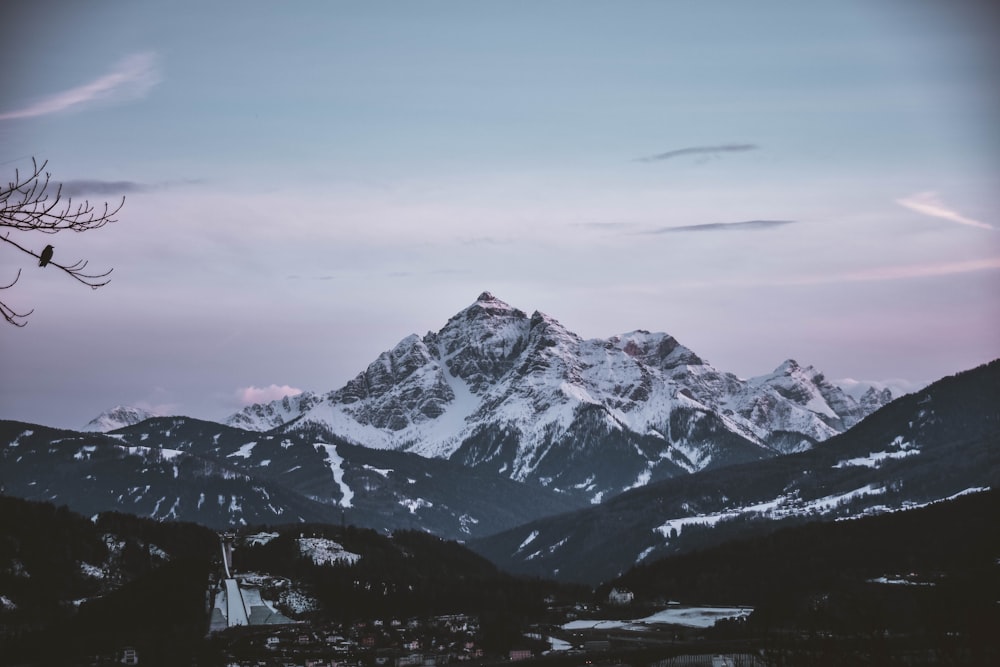 photo of mountain covered with snow