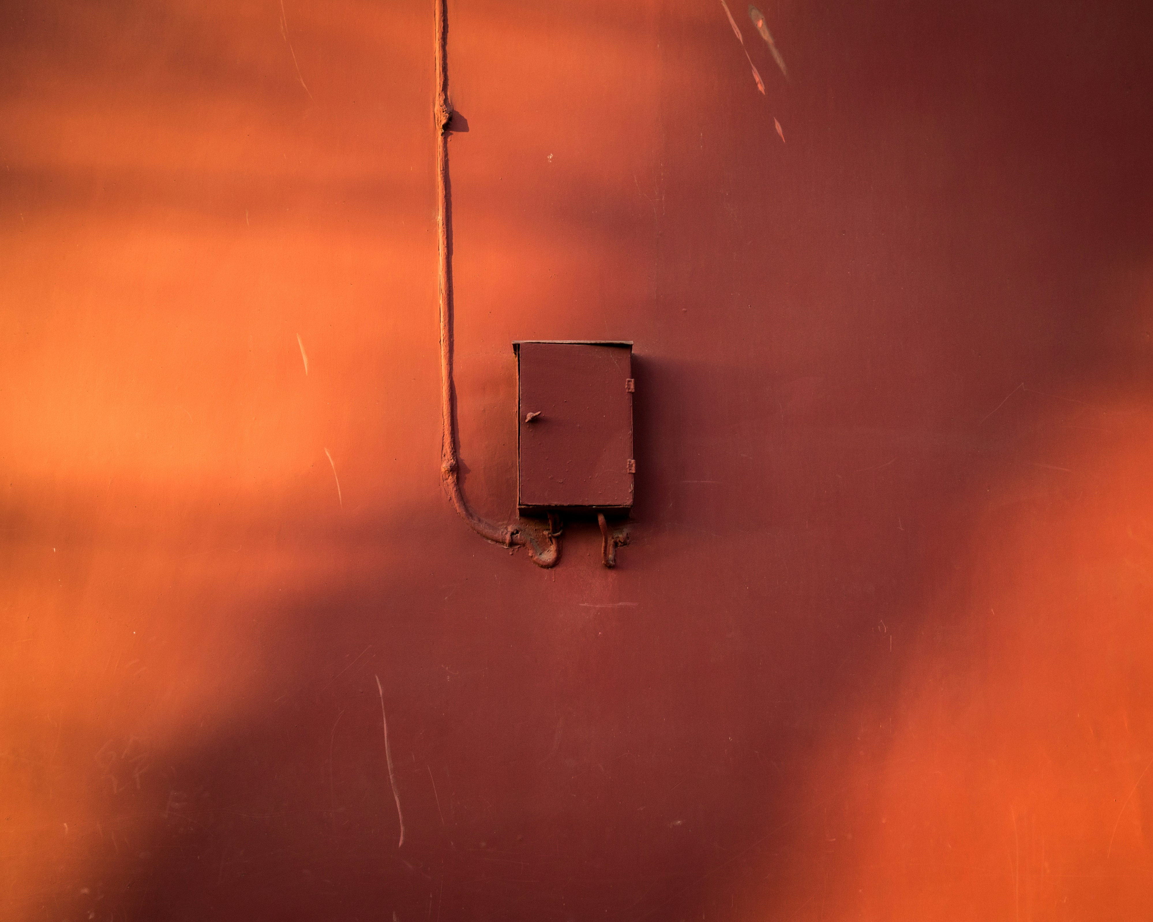 The red wall of Forbidden City, shot in Beijing, China.