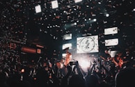A lively music video scene captured.