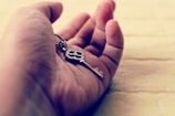 A close-up of a hand holding a house key.