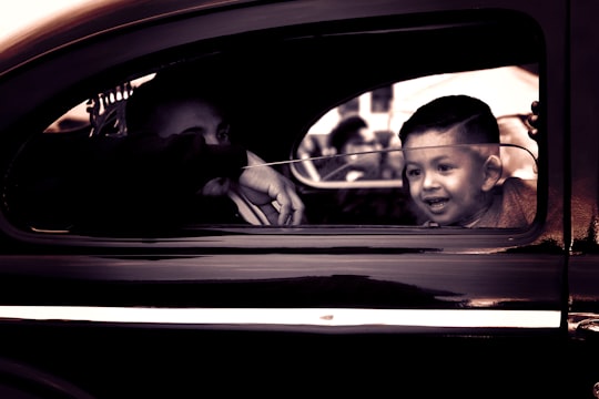 boy inside vehicle in Santa Maria United States