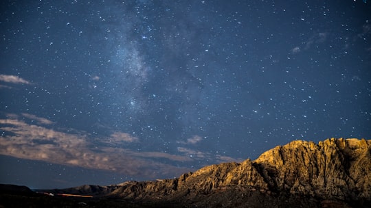 photo of brown mountains during nighttime in Downtown United States