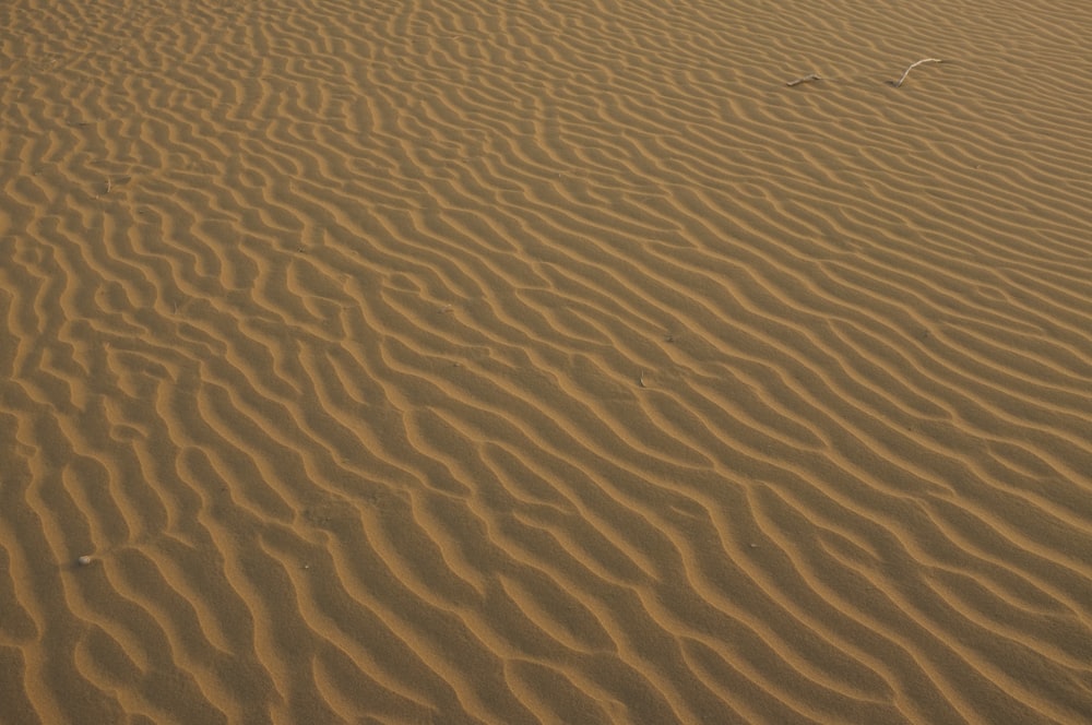 aerial view of desert sand