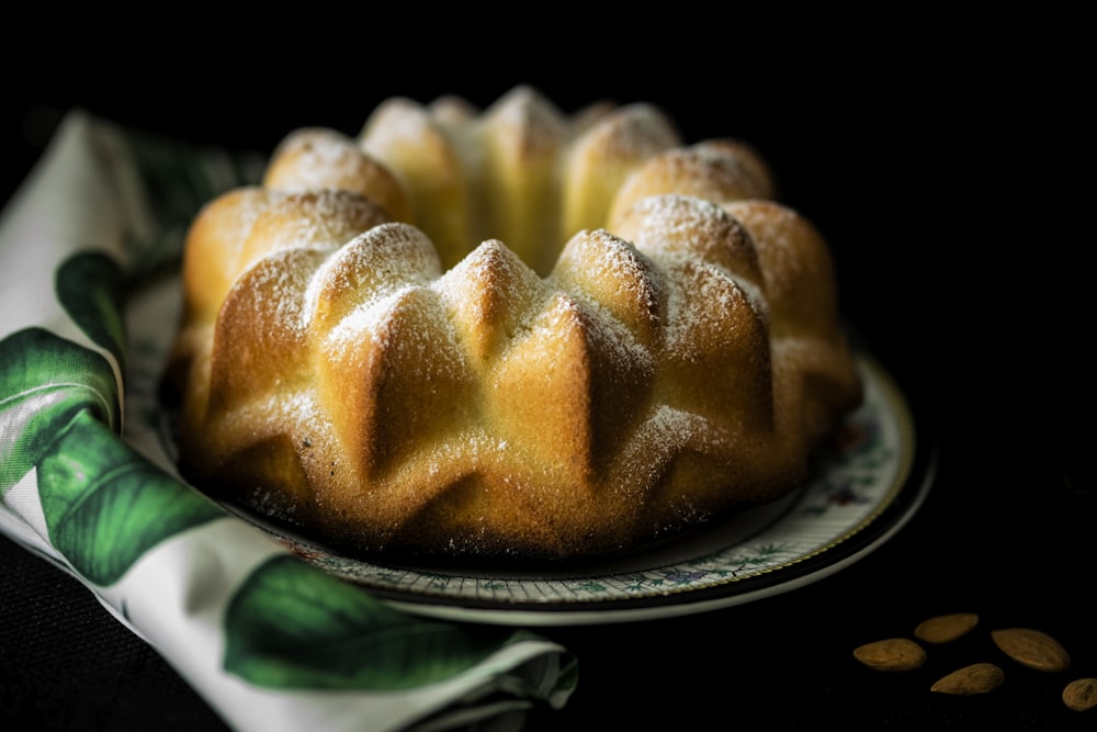 bundt cake on plate