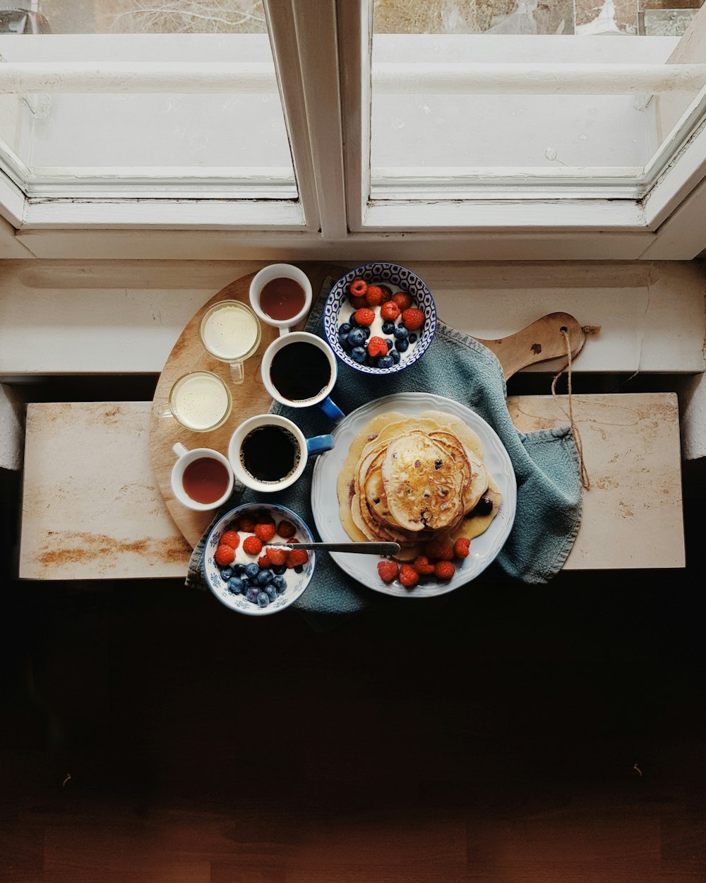 flatbread served on white plate