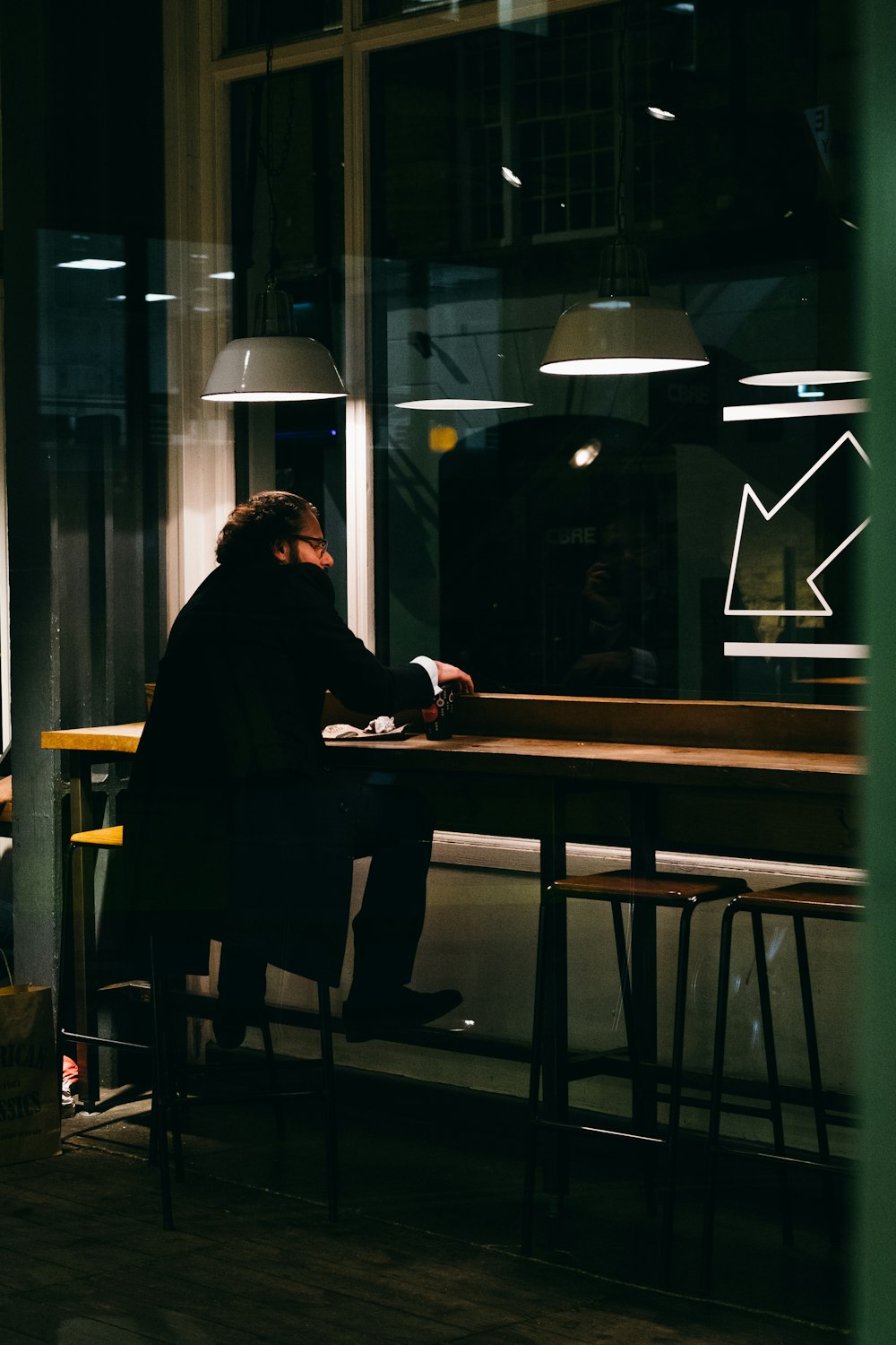 man sitting on chair