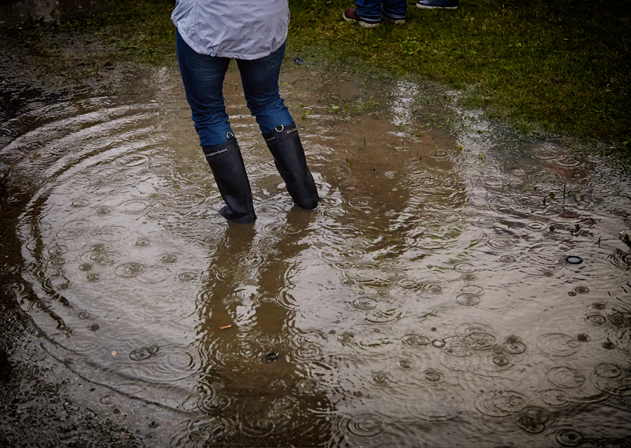 Standing water on a property
