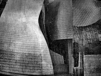 An abstract photo focusing on textures and shadows in urban architecture.