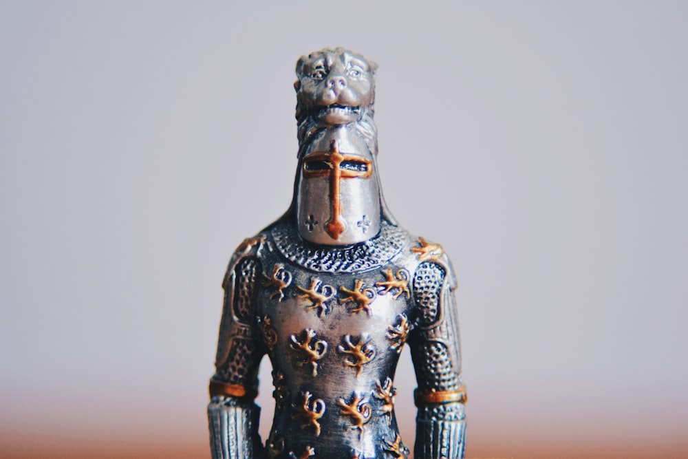 armored person outside