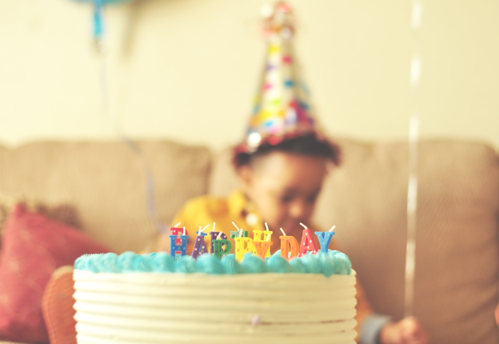 selective focus photography of cake