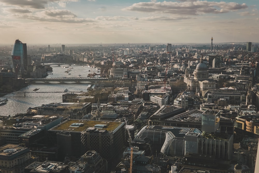 aerial view of high-rise buildings during daytime