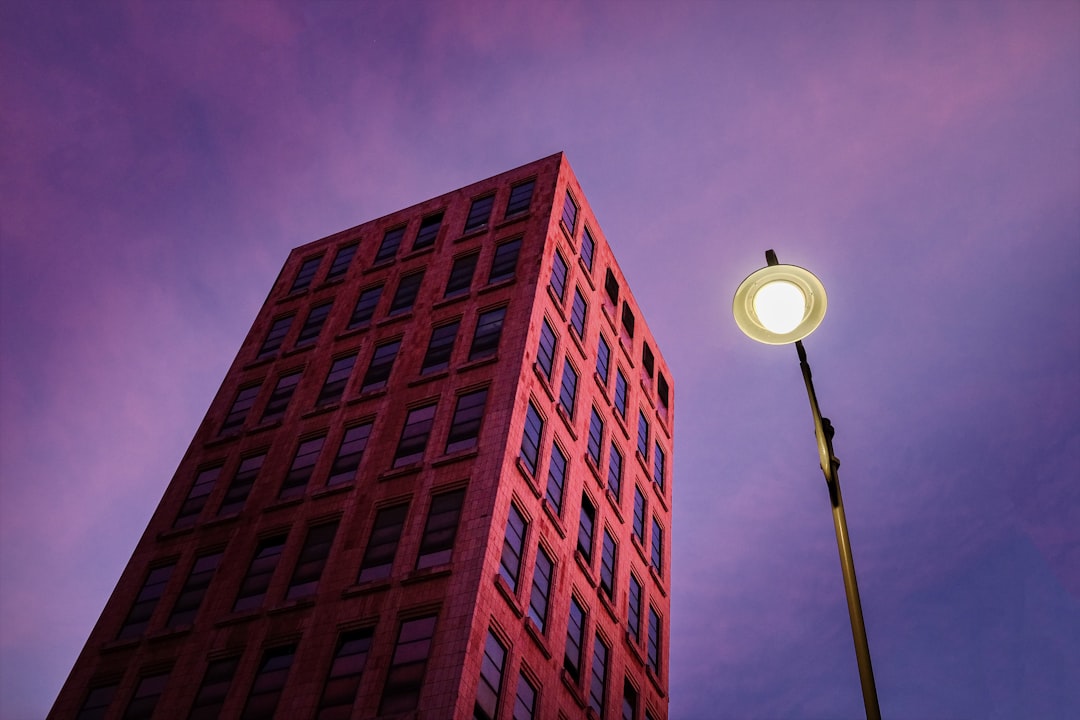 low angle photography of brown concrete building