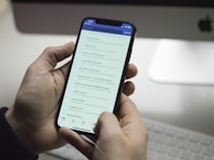 person using phone