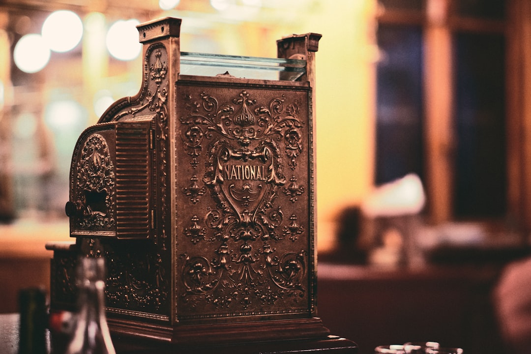 A lovely restaurant in Paris and their cash box (the food worthed every penny, by the way).