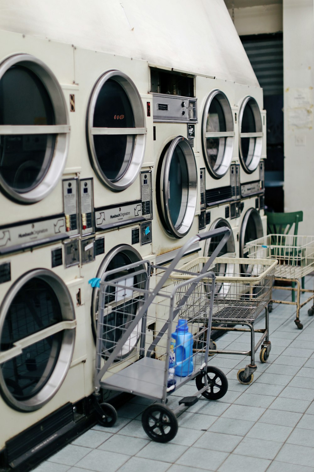 white front-load washing machine