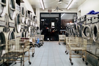 photo of empty laundy shop