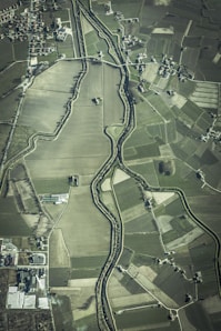 satellite image of agricultural lands